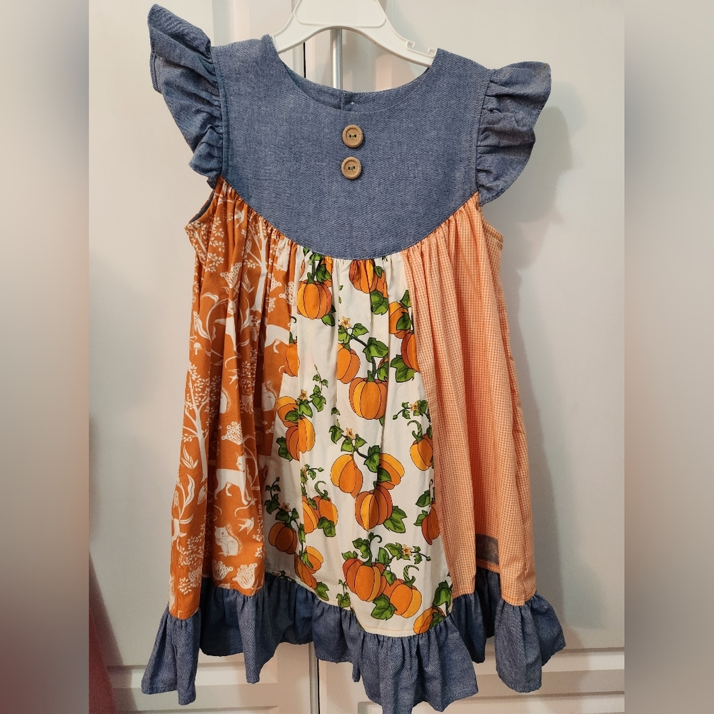 Eleanor Rose fall print dress